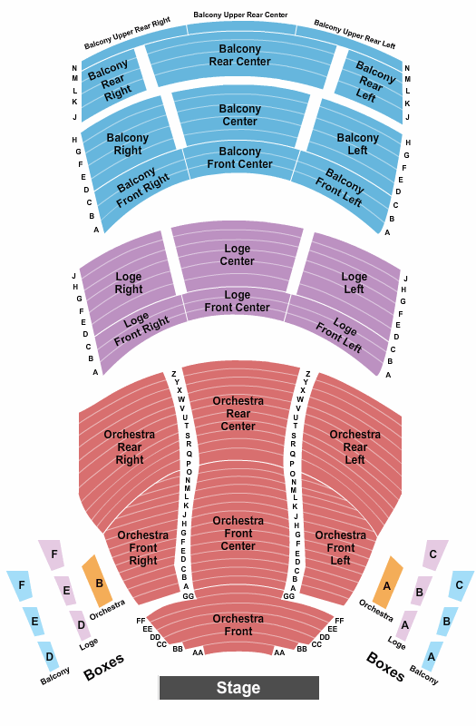 Procter & Gamble Hall The Outsiders Seating Chart